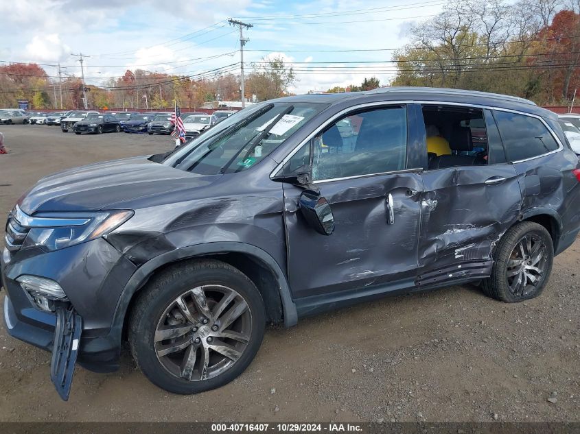 2018 Honda Pilot Touring VIN: 5FNYF6H91JB026214 Lot: 40716407