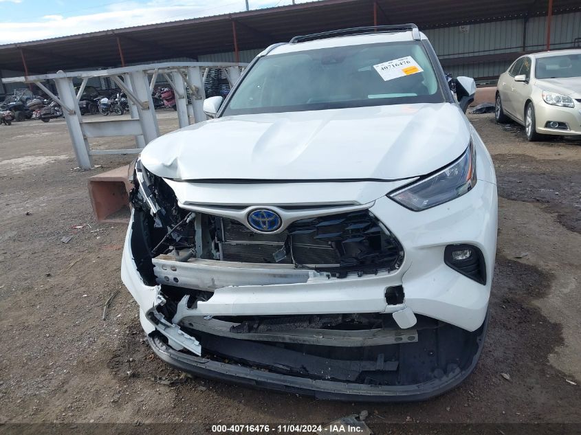 2022 Toyota Highlander Hybrid Xle VIN: 5TDHBRCH5N5543268 Lot: 40716476