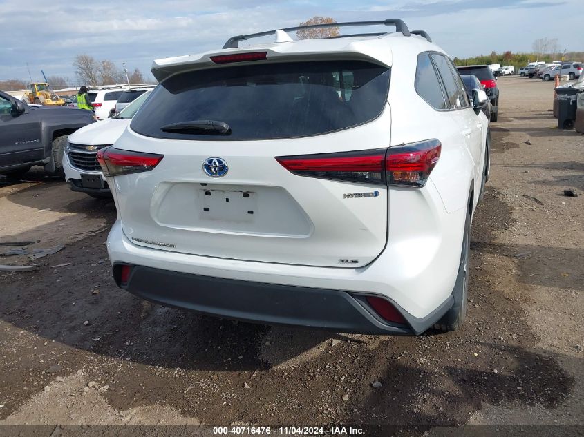 2022 Toyota Highlander Hybrid Xle VIN: 5TDHBRCH5N5543268 Lot: 40716476