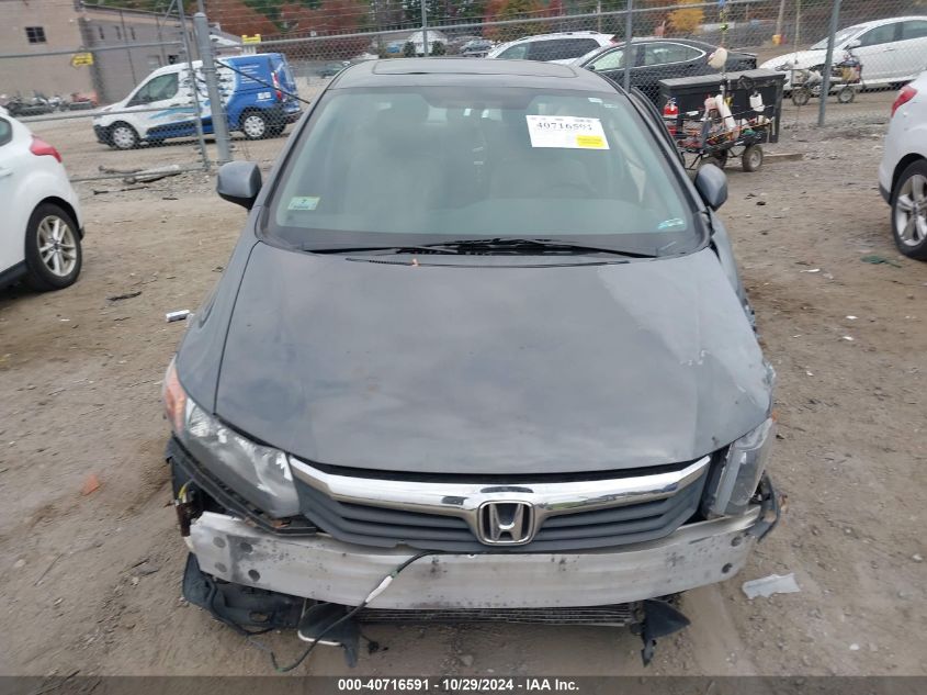 2012 Honda Civic Ex-L VIN: 2HGFB2F91CH596131 Lot: 40716591