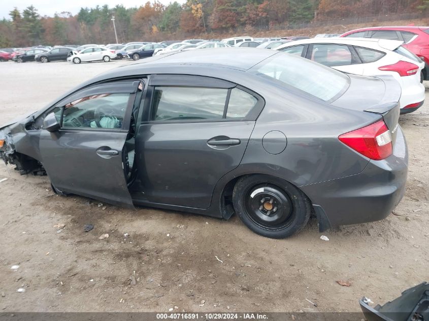 2012 Honda Civic Ex-L VIN: 2HGFB2F91CH596131 Lot: 40716591