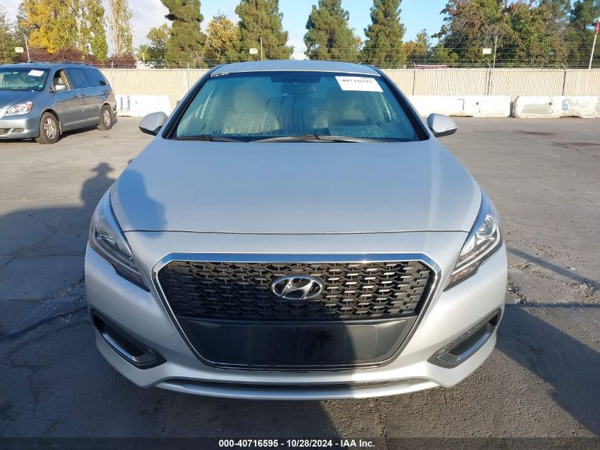 2016 Hyundai Sonata Hybrid Se VIN: KMHE24L18GA014000 Lot: 40716595