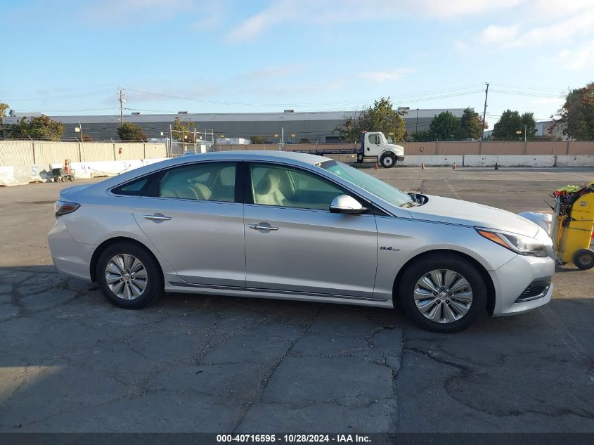 2016 Hyundai Sonata Hybrid Se VIN: KMHE24L18GA014000 Lot: 40716595