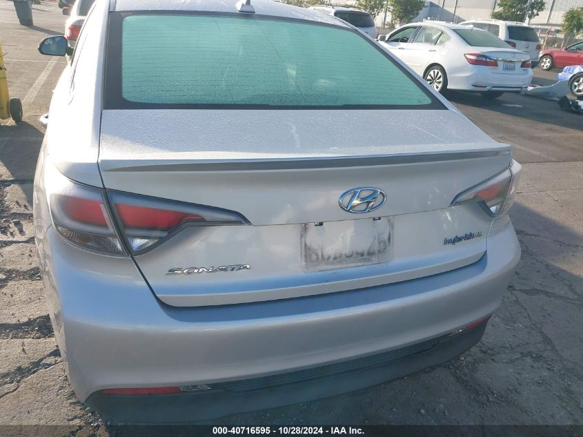 2016 Hyundai Sonata Hybrid Se VIN: KMHE24L18GA014000 Lot: 40716595