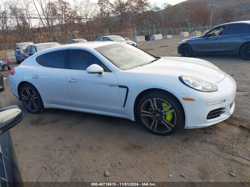 2014 Porsche Panamera E-Hybrid S VIN: WP0AD2A76EL044722 Lot: 40716615