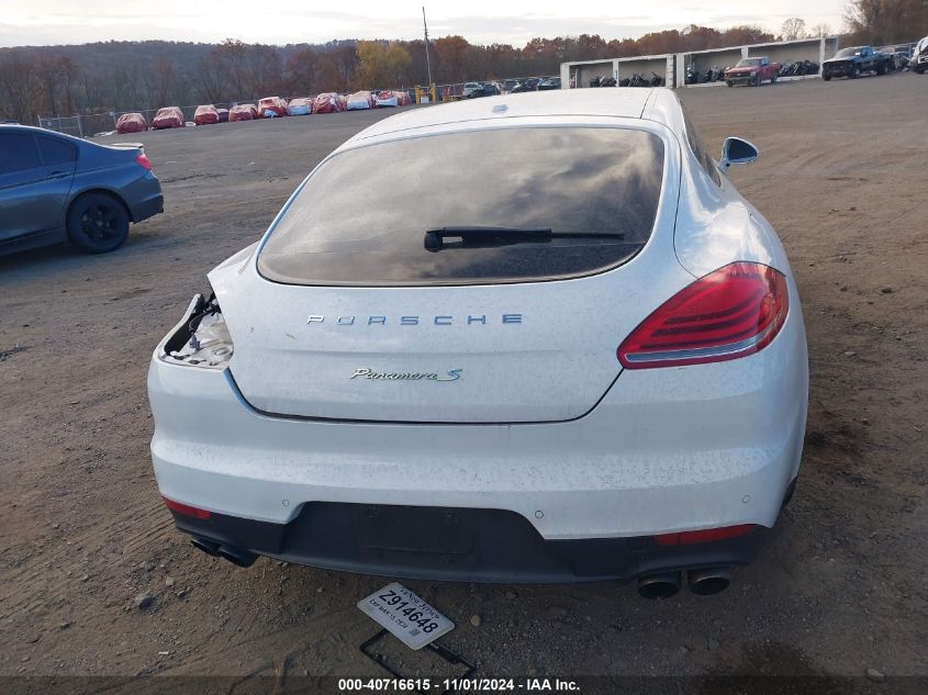 2014 Porsche Panamera E-Hybrid S VIN: WP0AD2A76EL044722 Lot: 40716615