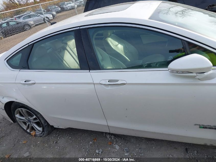 2016 Ford Fusion Energi Titanium VIN: 3FA6P0SU5GR164043 Lot: 40716669