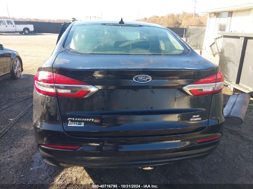 2020 Ford Fusion Hybrid Se VIN: 3FA6P0LUXLR102114 Lot: 40716795