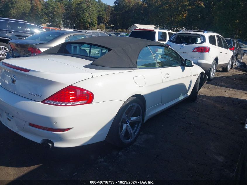 2010 BMW 650I VIN: WBAEB5C51AC225495 Lot: 40716799