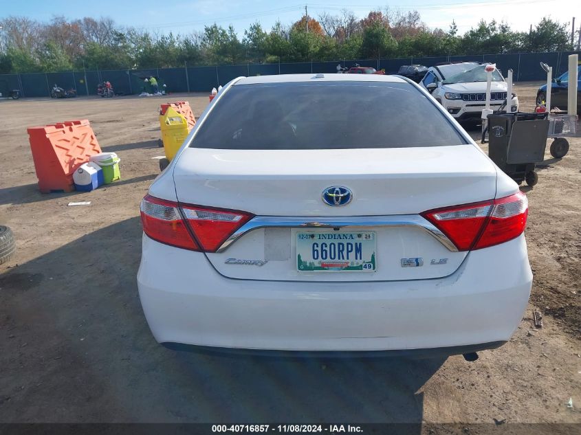 2015 Toyota Camry Hybrid Le VIN: 4T1BD1FK7FU167061 Lot: 40716857