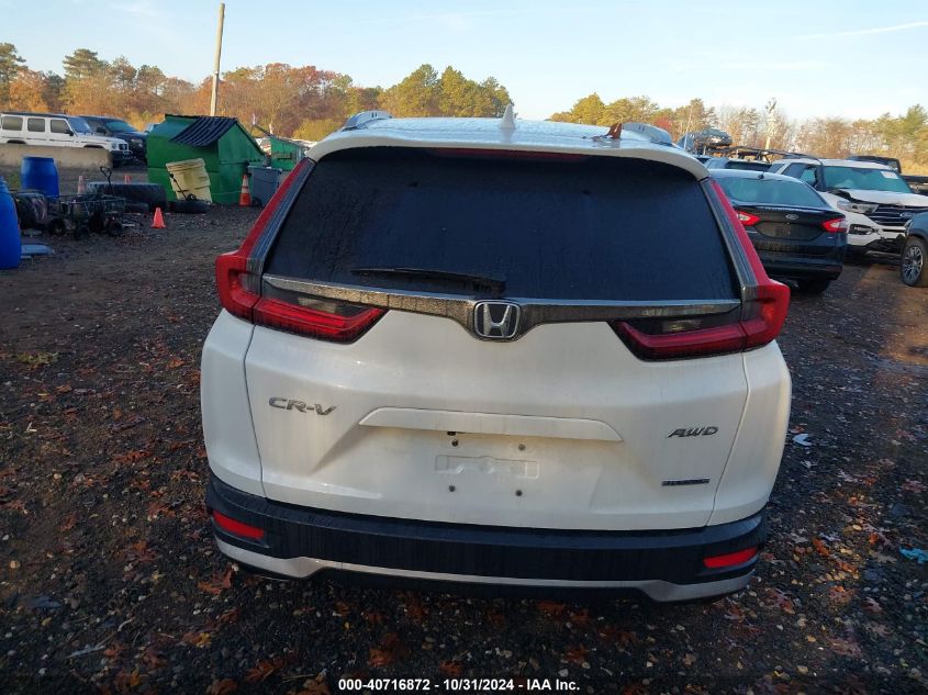 2022 Honda Cr-V Awd Touring VIN: 2HKRW2H98NH652282 Lot: 40716872