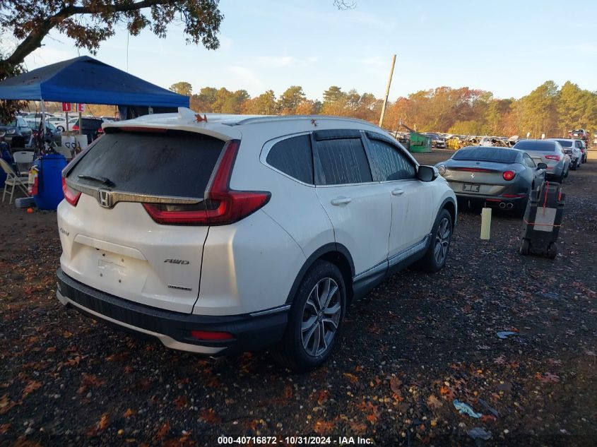 2022 Honda Cr-V Awd Touring VIN: 2HKRW2H98NH652282 Lot: 40716872