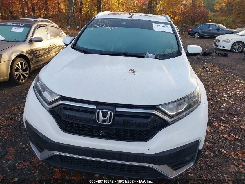 2022 Honda Cr-V Awd Touring VIN: 2HKRW2H98NH652282 Lot: 40716872