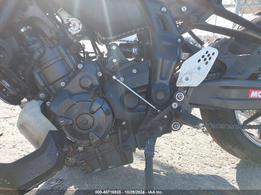 2021 Yamaha Mt07 VIN: JYARM32E0MA001036 Lot: 40716925