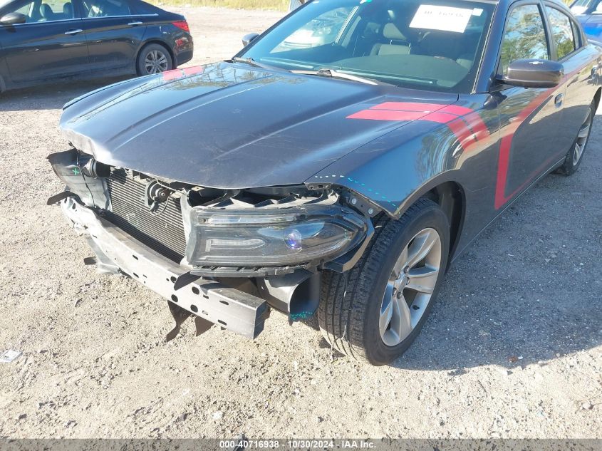 2016 Dodge Charger Sxt VIN: 2C3CDXHG6GH318257 Lot: 40716938