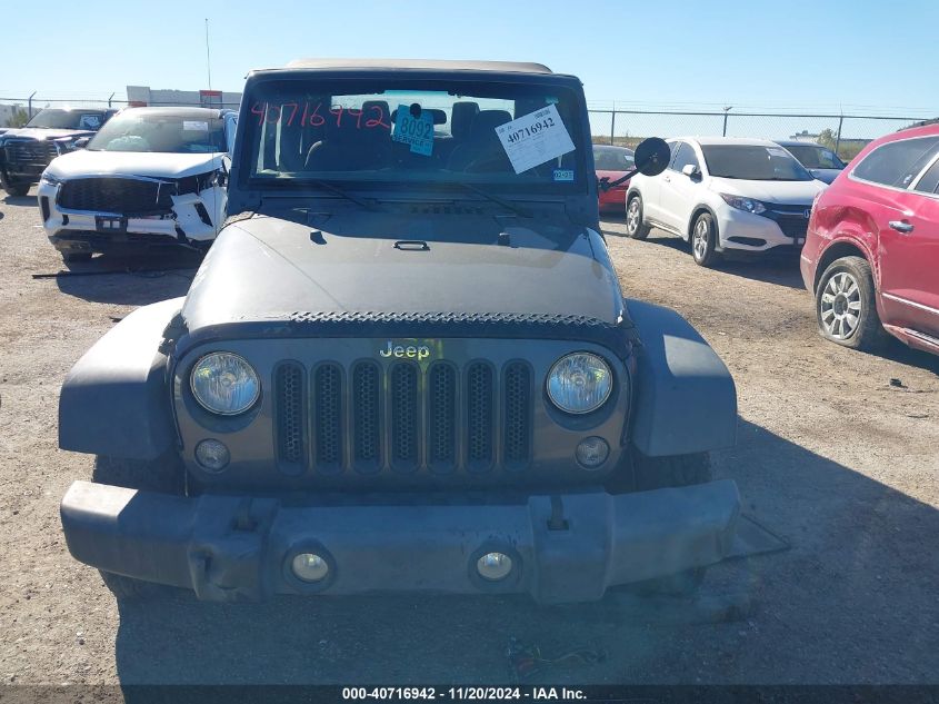 2016 Jeep Wrangler Sport VIN: 1C4AJWAG7GL313703 Lot: 40716942