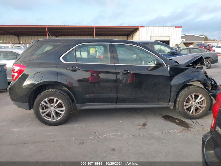 2017 Chevrolet Equinox Ls VIN: 2GNFLEEK5H6254015 Lot: 40716998