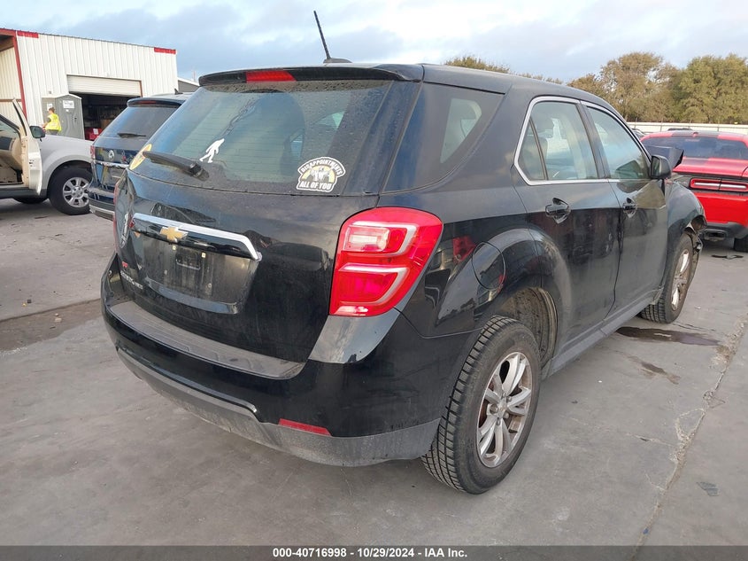 VIN 2GNFLEEK5H6254015 2017 CHEVROLET EQUINOX LS