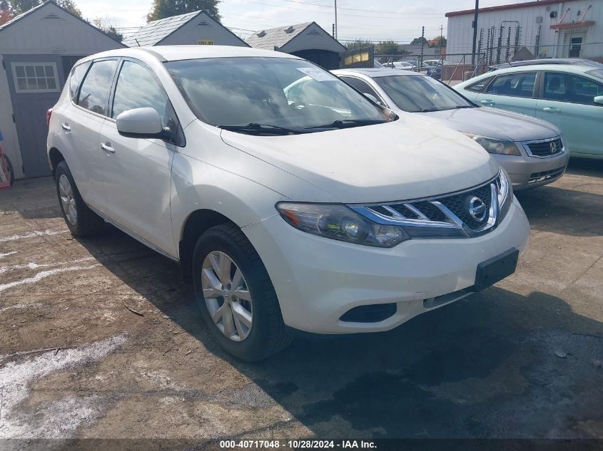 2014 Nissan Murano S/Sl/Sv/Le VIN: JN8AZ1MW7EW518131 Lot: 40717048