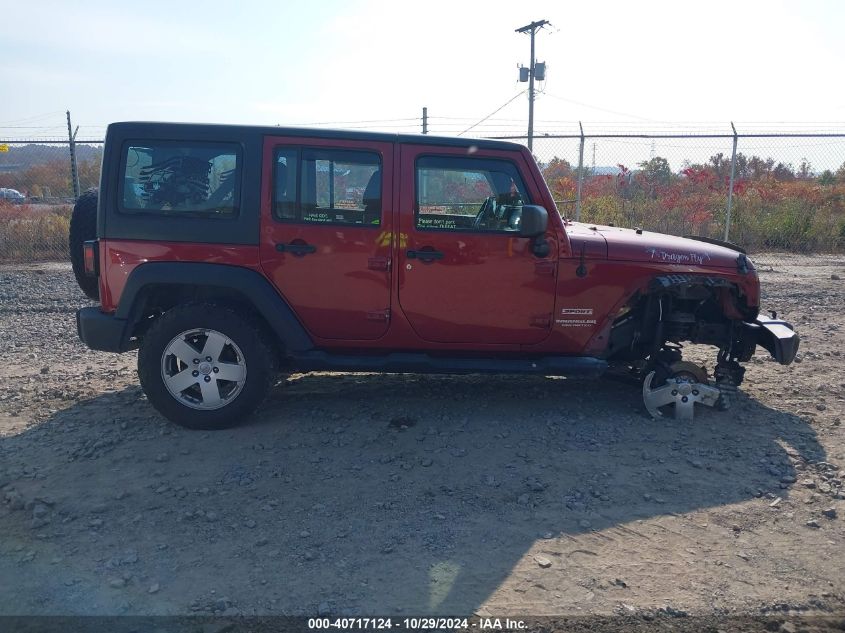 2013 Jeep Wrangler Unlimited Sport VIN: 1C4BJWDG0DL559875 Lot: 40717124