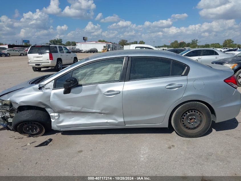 2013 Honda Civic Lx VIN: 2HGFB2F59DH300271 Lot: 40717214