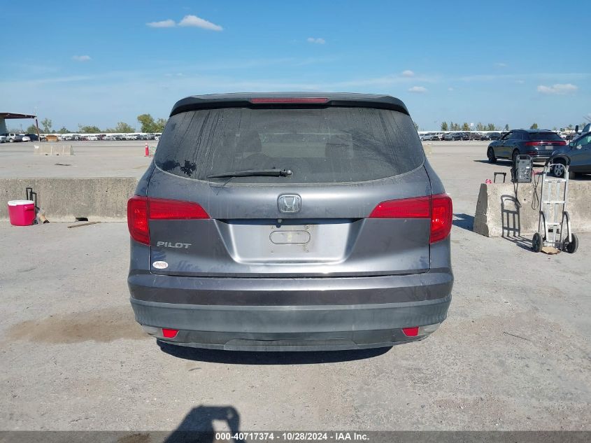 2017 Honda Pilot Lx VIN: 5FNYF5H14HB007946 Lot: 40717374