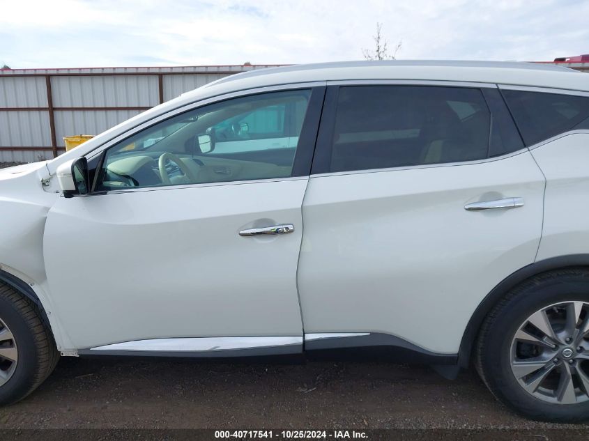 2017 Nissan Murano Sl VIN: 5N1AZ2MH6HN107392 Lot: 40717541