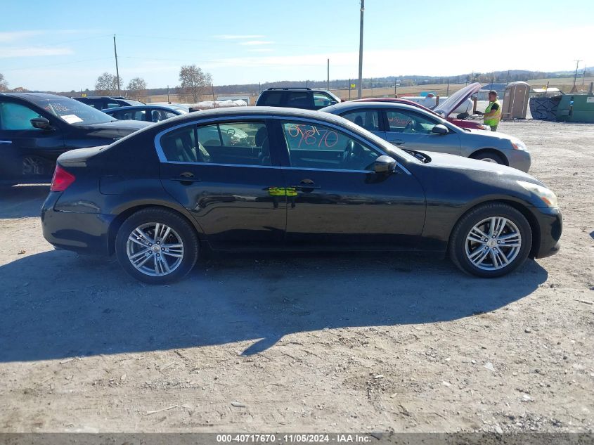 2012 Infiniti G37X VIN: JN1CV6AR8CM673875 Lot: 40717670