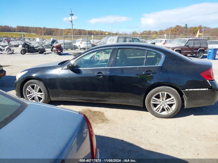 2012 Infiniti G37X VIN: JN1CV6AR8CM673875 Lot: 40717670