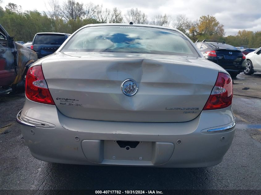 2008 Buick Lacrosse Cxl VIN: 2G4WD582281360836 Lot: 40717782