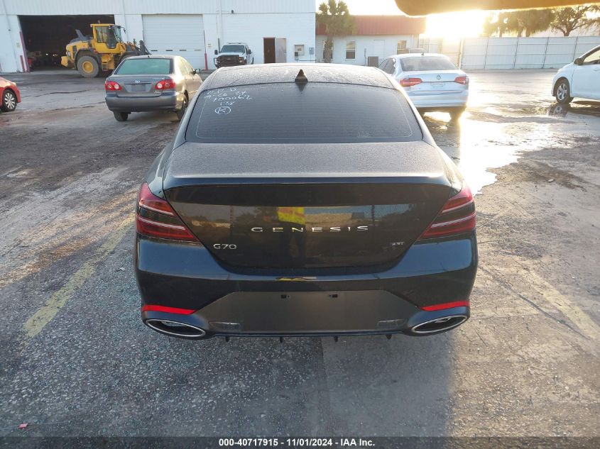 2023 Genesis G70 3.3T Rwd VIN: KMTG54TE8PU134385 Lot: 40717915