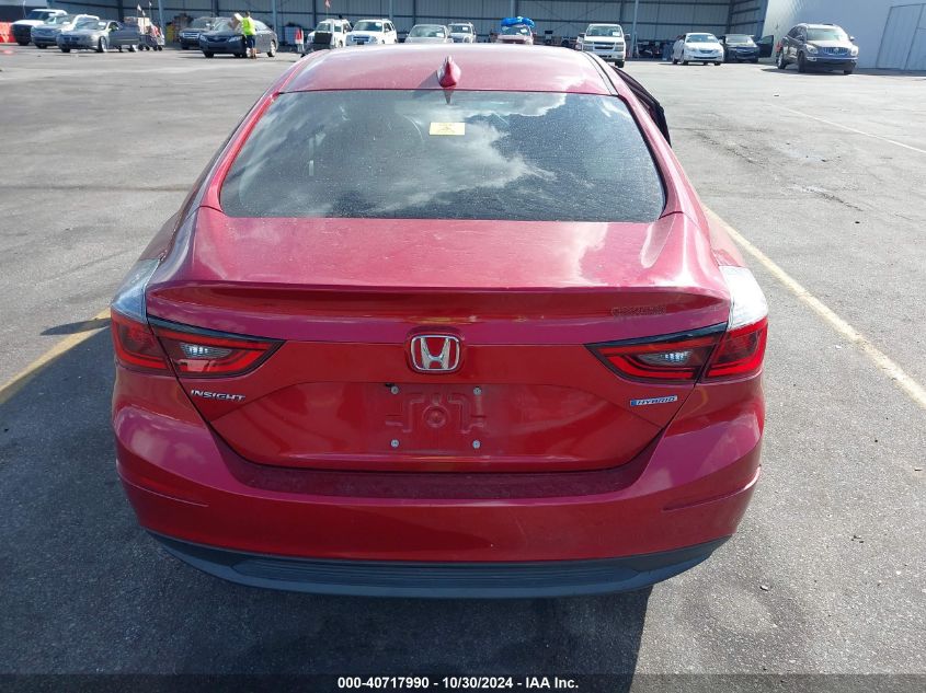 2022 Honda Insight Ex VIN: 19XZE4F56NE016656 Lot: 40717990