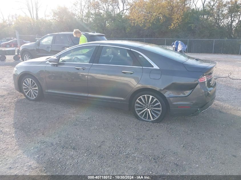 2017 Lincoln Mkz Select VIN: 3LN6L5C93HR655365 Lot: 40718012