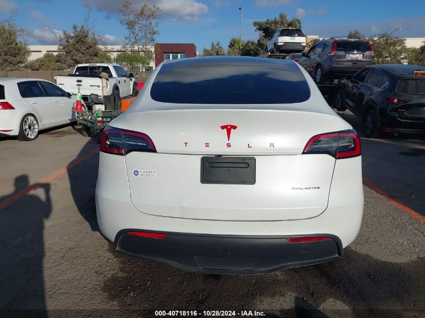 2023 Tesla Model Y Awd/Long Range Dual Motor All-Wheel Drive VIN: 7SAYGDEE3PA074857 Lot: 40718116