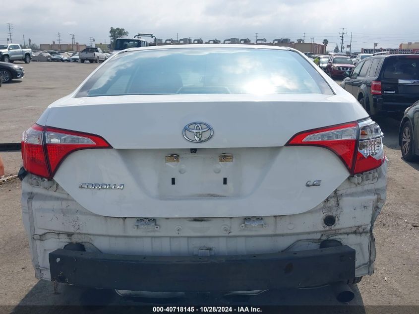2015 Toyota Corolla Le VIN: 5YFBURHE4FP197917 Lot: 40718145