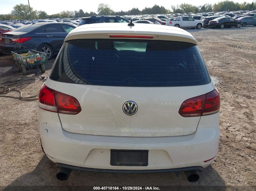 2013 Volkswagen Gti Drivers Edition VIN: WVWHV7AJ1DW129260 Lot: 40718164