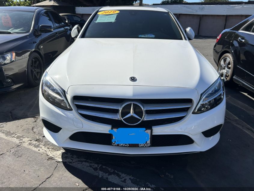 2019 Mercedes-Benz C 300 VIN: WDDWF8DBXKR462377 Lot: 40718166