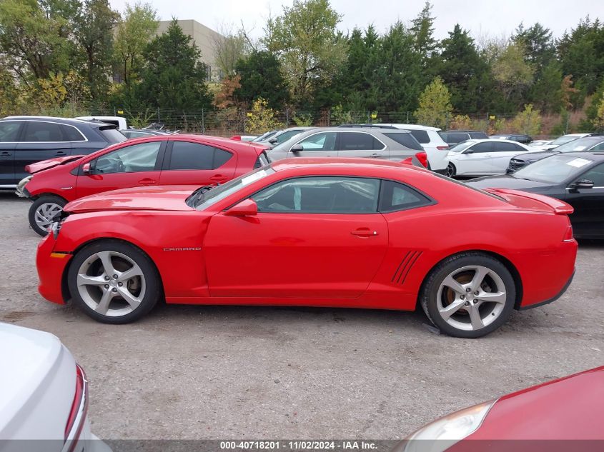 2014 Chevrolet Camaro 2Lt VIN: 2G1FC1E35E9165722 Lot: 40718201