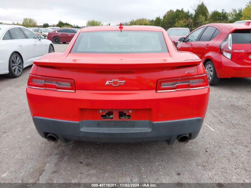 2014 Chevrolet Camaro 2Lt VIN: 2G1FC1E35E9165722 Lot: 40718201