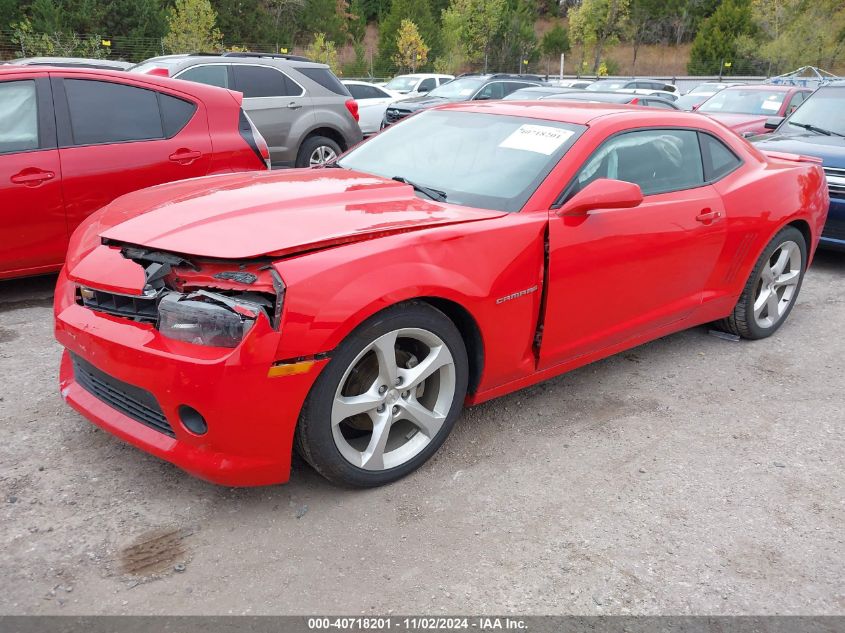 VIN 2G1FC1E35E9165722 2014 Chevrolet Camaro, 2LT no.2