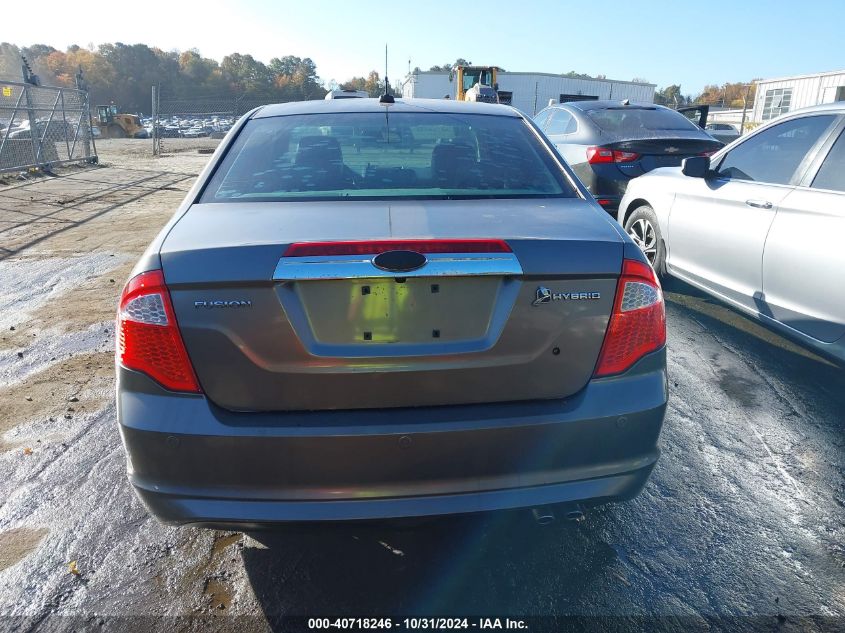 2010 Ford Fusion Hybrid VIN: 3FADP0L33AR267191 Lot: 40718246