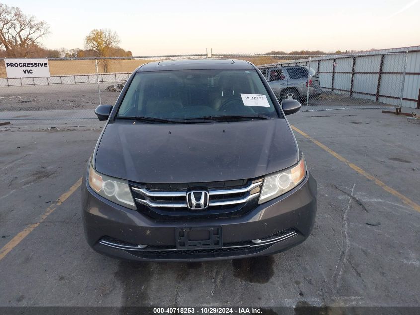 2014 Honda Odyssey Ex-L VIN: 5FNRL5H66EB093443 Lot: 40718253