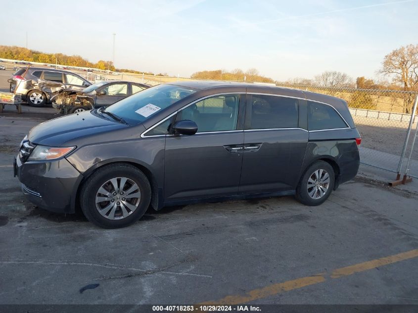 2014 Honda Odyssey Ex-L VIN: 5FNRL5H66EB093443 Lot: 40718253