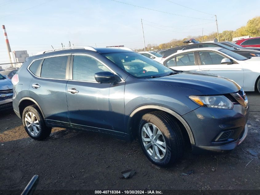 2015 Nissan Rogue Sv VIN: KNMAT2MT0FP589868 Lot: 40718384