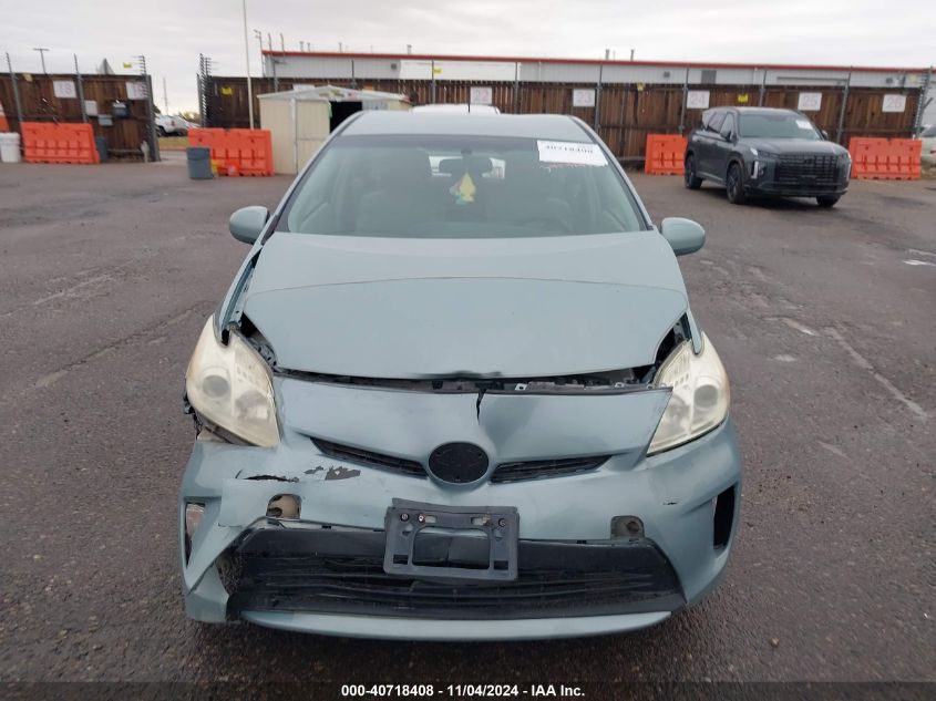 2012 Toyota Prius VIN: JTDKN3DU4C5436169 Lot: 40718408