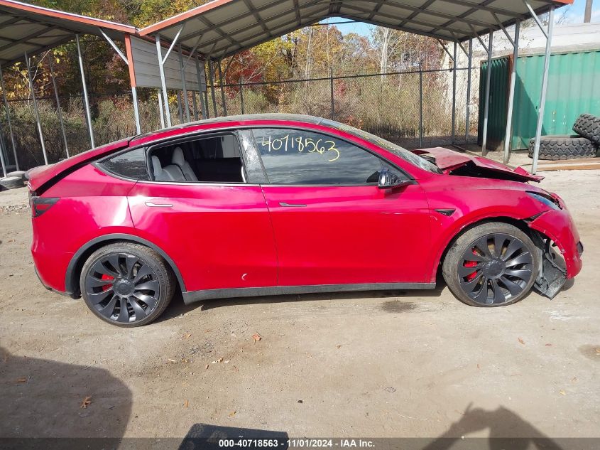 2023 Tesla Model Y Performance Dual Motor All-Wheel Drive VIN: 7SAYGDEF6PF870935 Lot: 40718563