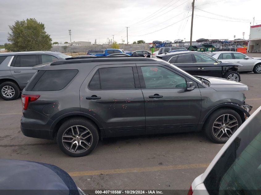 2017 Ford Explorer Sport VIN: 1FM5K8GT0HGB83753 Lot: 40718586