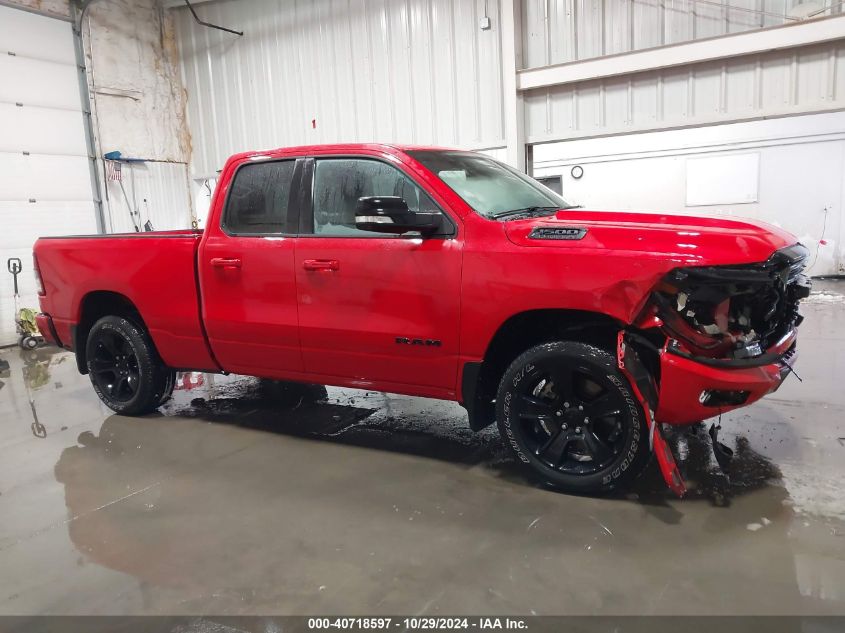 2021 Ram 1500 Big Horn 4X4 6'4 Box VIN: 1C6SRFBT8MN724124 Lot: 40718597