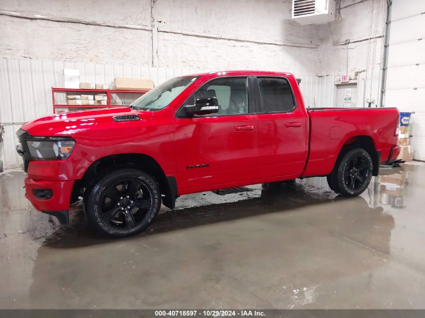 2021 Ram 1500 Big Horn 4X4 6'4 Box VIN: 1C6SRFBT8MN724124 Lot: 40718597