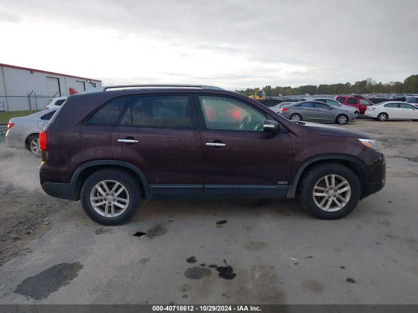 2015 Kia Sorento Lx VIN: 5XYKTCA61FG586263 Lot: 40718612